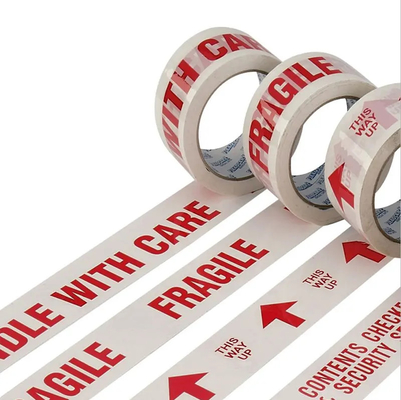 Hete van de Douanelogo printed bopp packing tap van Logo Printed Bopp Packing Tape van de Verkoopdouane BREEKBARE de Waarschuwingsband